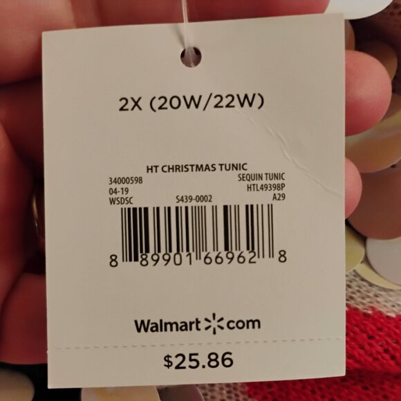 HOLIDAY TIME Christmas Tunic!! New With Tags!!!! Just in time for the holidays!! - Picture 5 of 5